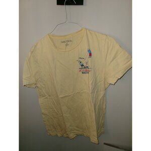 Nautica Yellow Graphic T-Shirt Summer Invitational Tour Mens L